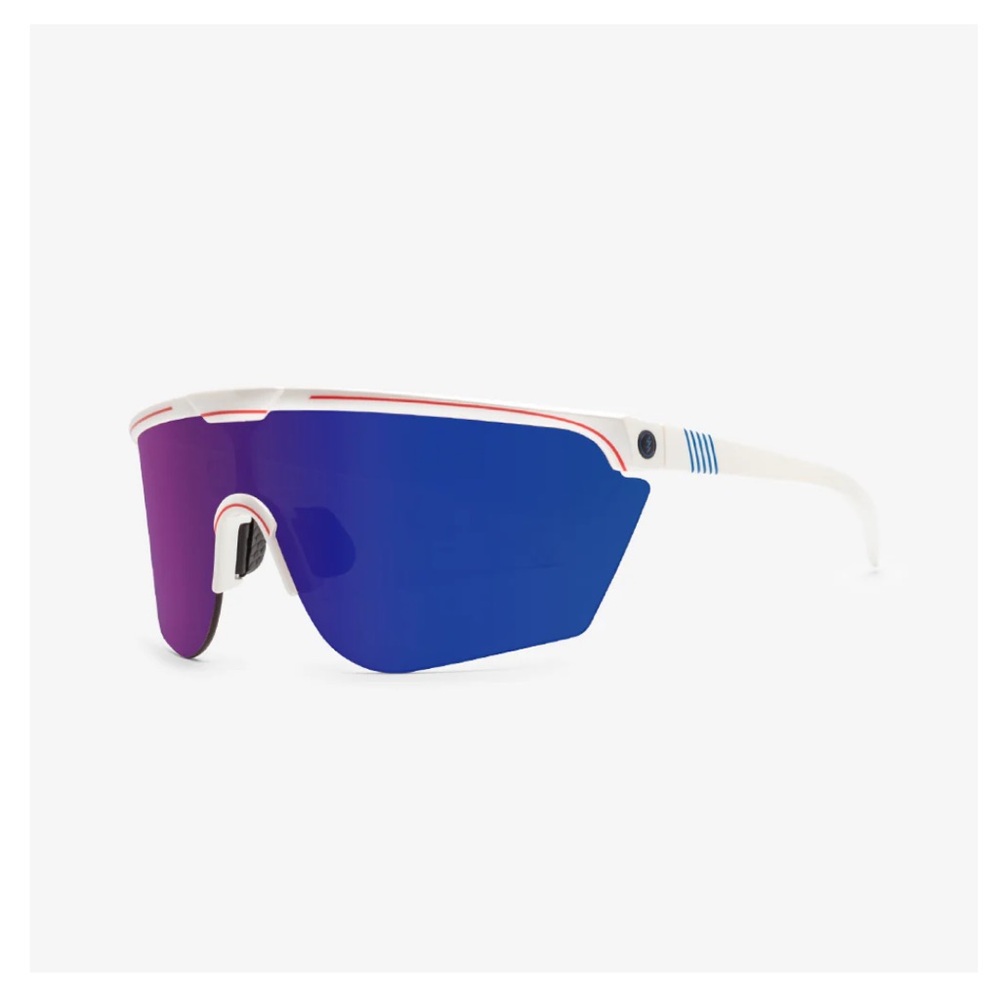 Electric Cove Sunglasses - Gloss White/Grey Plasma Chrome